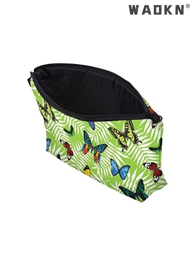 WAOKN Cosmetic Bag for Women, Adorable Roomy Makeup Bags Travel Water Resistant Toiletry Bag Accessories Organizer, Portable Travel Cosmetic Bag with Black Zipper Pouch Waterproof Makeup Pouch Multifunctional Small Bag for Women (1 pack) - Image 5