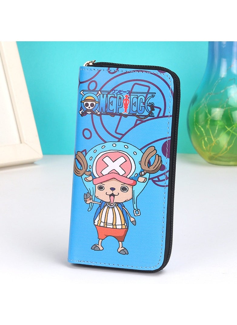 KUYING New ONE PIECE Personalized Multi Compartment Capacity Cartoon Long Zipper Wallet 