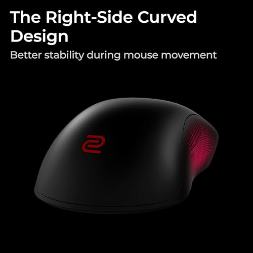 BenQ Zowie U2-DW Wireless Symmetrical Gaming Mouse for Esports (Medium)|60g Lightweight|4000Hz Polling Rate with Enchanced Receiver|Driverless Plug & Play - 7 Buttons |PAW 3950 Sensor |Extra Skates - Image 5