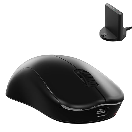 BenQ Zowie U2-DW Wireless Symmetrical Gaming Mouse for Esports (Medium)|60g Lightweight|4000Hz Polling Rate with Enchanced Receiver|Driverless Plug & Play - 7 Buttons |PAW 3950 Sensor |Extra Skates - Image 1