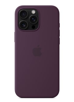 Silicone iPhone 16 Pro Max Silicone Case with MagSafe – Plum  - Image 4