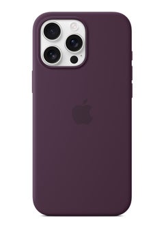 Silicone iPhone 16 Pro Max Silicone Case with MagSafe – Plum  - Image 5