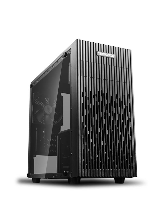 هيكل MATREXX 30 Micro ATX، زجاج مقسّى، مروحة واحدة مقاس 120 مم، دعم 4 مراوح تبريد، مثبت مسبقًا: مروحة سوداء مقاس 120 مم في الخلف، USB 3.0