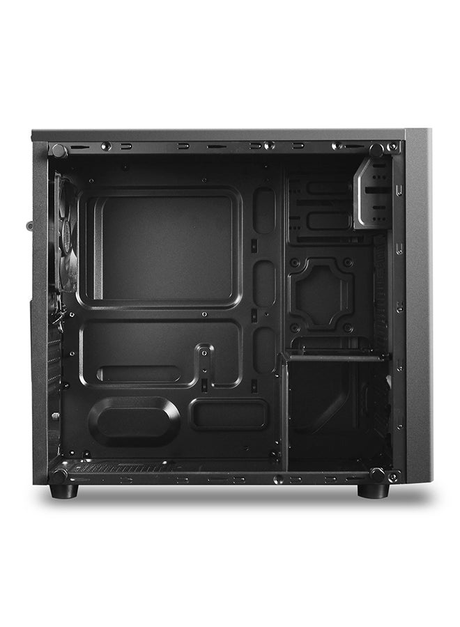 هيكل MATREXX 30 Micro ATX، زجاج مقسّى، مروحة واحدة مقاس 120 مم، دعم 4 مراوح تبريد، مثبت مسبقًا: مروحة سوداء مقاس 120 مم في الخلف، USB 3.0