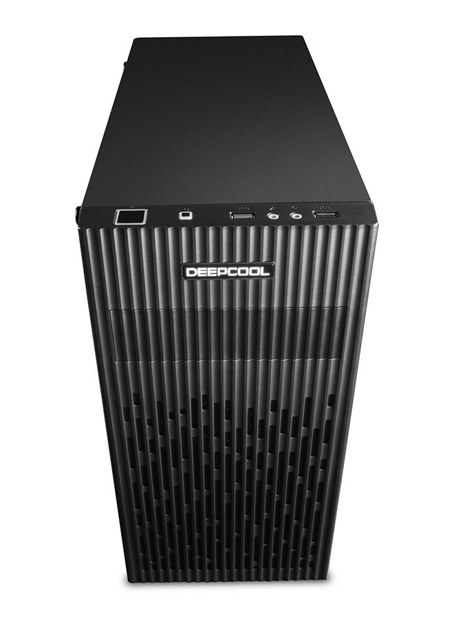 هيكل MATREXX 30 Micro ATX، زجاج مقسّى، مروحة واحدة مقاس 120 مم، دعم 4 مراوح تبريد، مثبت مسبقًا: مروحة سوداء مقاس 120 مم في الخلف، USB 3.0