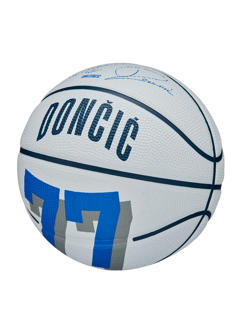 Wilson NBA Player Icon Mini Basketball - Luka - Size 3 (mini ball) - White