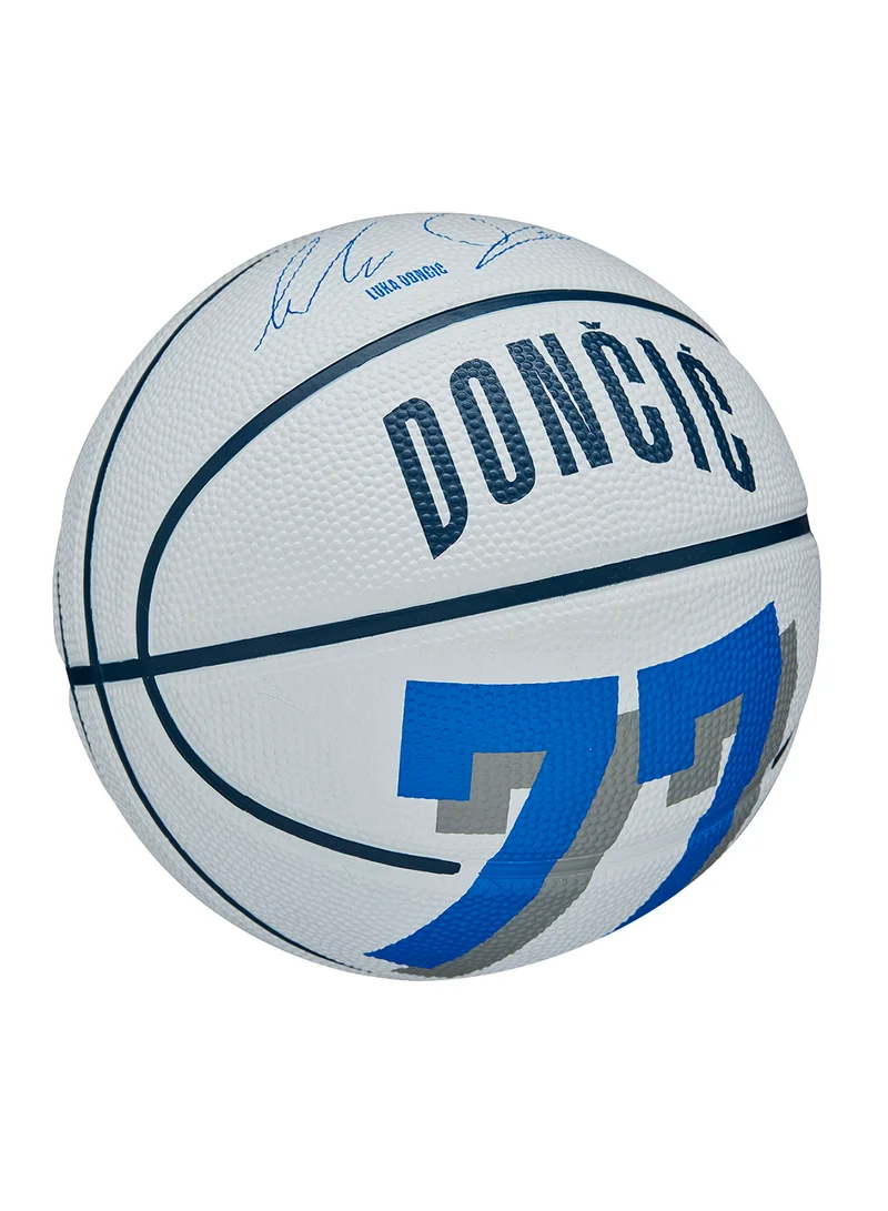 Wilson NBA Player Icon Mini Basketball - Luka - Size 3 (mini ball) - White