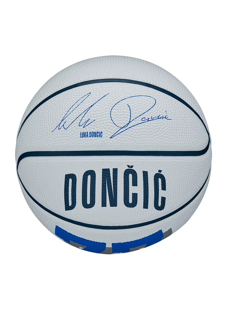Wilson NBA Player Icon Mini Basketball - Luka - Size 3 (mini ball) - White
