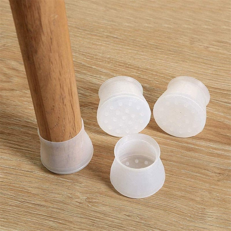 Anti-scratch Silicone Cover Set For Wood Floors, Rubber Pads Suitable For Chair Furniture (40) - Image 3