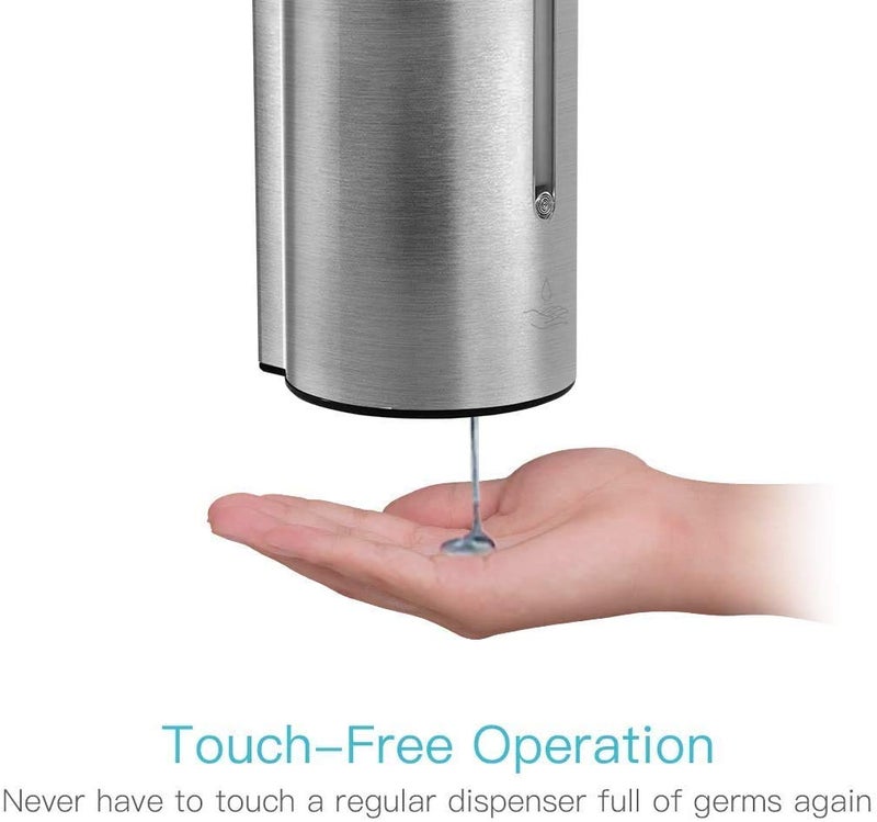 DOLPHY Dolphy Automatic Soap Dispenser - Touchless Hand Sanitizer Liquid/Gel Dispenser - for Restaurant, Hospital, School, Hotel, Kitchen, and Bathroom - 700ml (304 Stainless Steel)  - Image 5