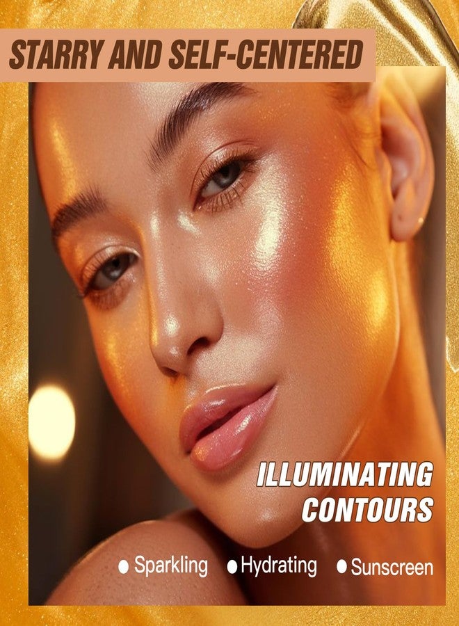 BANGFENG 60ml Shimmer Body Oil – Illuminating Sunscreen SPF 30 Body Glow Oil with Radiant glitter, Lightweight Moisturizer for Highlighted Skin, Non-Greasy, Water-Resistant Summer Glow Enhancer (02# RoseGold - Image 4