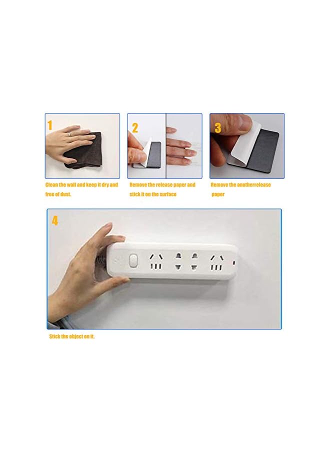 promass Double Sided Sticky Pads Black, 120 Pcs Foam Double Sided Tape, Adhesive Foam Pads Mounting Pads, Squares and Round for Walls and Floor, Door, Plastics, Glasses, Metals (120pcs) - Image 5