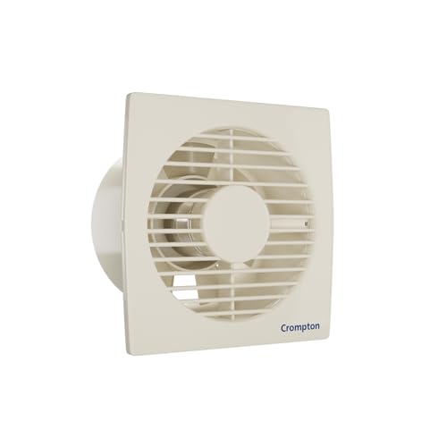 Crompton Axial Air 150 mm (6 inch) Kitchen/Bathroom/Office Exhaust (Ventilation) Fan | 1750 RPM | Low Noise | Sturdy Front Grill | Wall,Glass & Grill Mounting | 2 Year Warranty | Ivory - Image 1