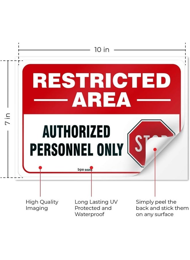 BPA® Restricted Area Sign for Authorized Personnel Only - Image 3
