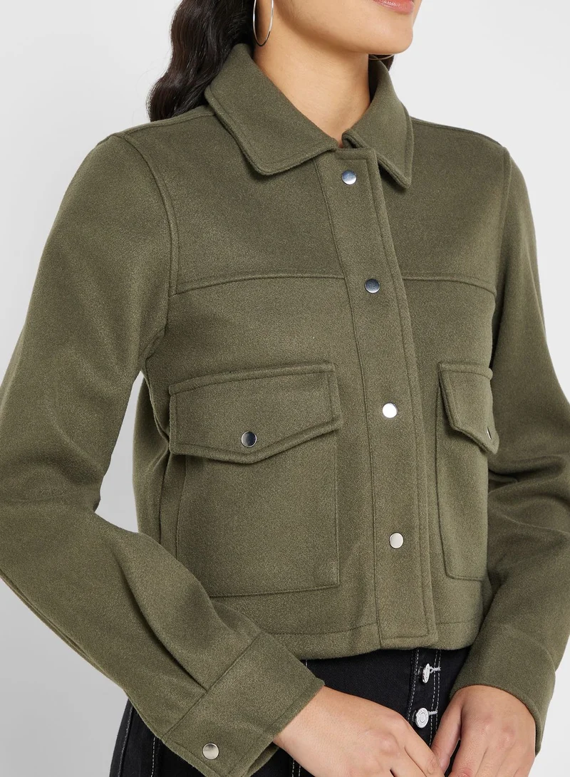 Ginger Straight Fit Cropped Jacket