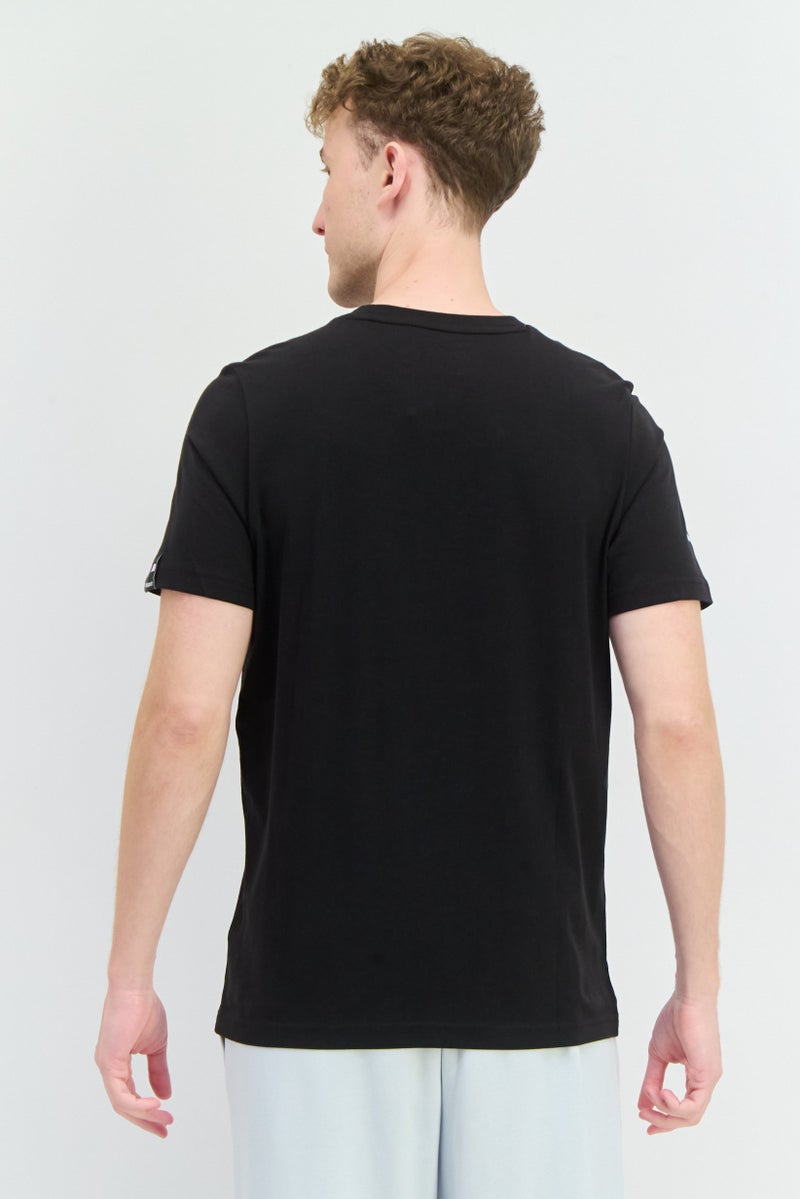 PUMA تي شيرت تدريب قصير الأكمام للرجال من بومة x بي إم دبليو للرياضة، أسود - Image 3