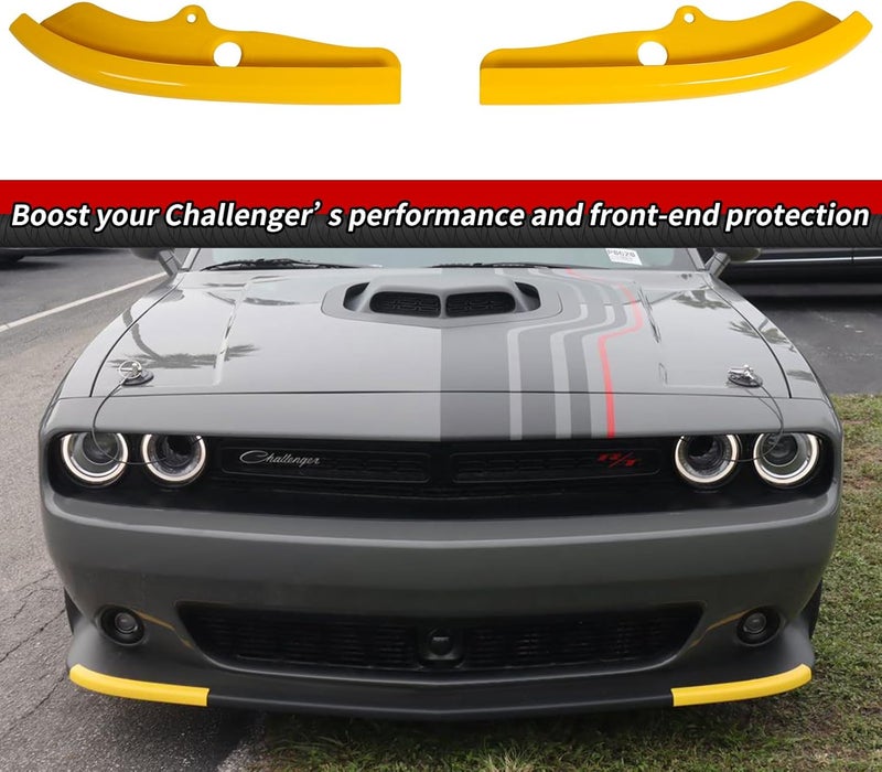 WildWell Front Bumper Lip Splitter for Dodge Challenger - Image 5