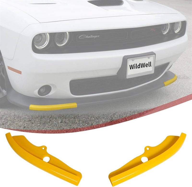 WildWell Front Bumper Lip Splitter for Dodge Challenger - Image 3