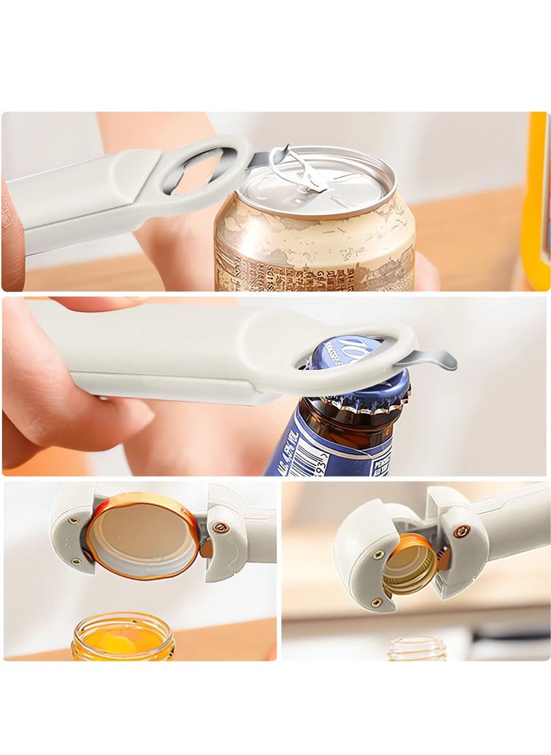 Can Opener Multi Function Jar Bottle Opener for Weak Hands, Friendly Kitchen Tool for Seniors and Children