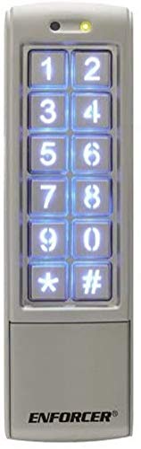 Seco-Larm SK-2323-SPQ Mullion-Style Weatherproof Digital Access Keypad; 12~24 VAC/VDC operation; 1,010 Users (Output #1: 1,000 users/Output #2: 10 users); 2 Form C relays, each rated 1 Amp @ 30VDC - Image 5