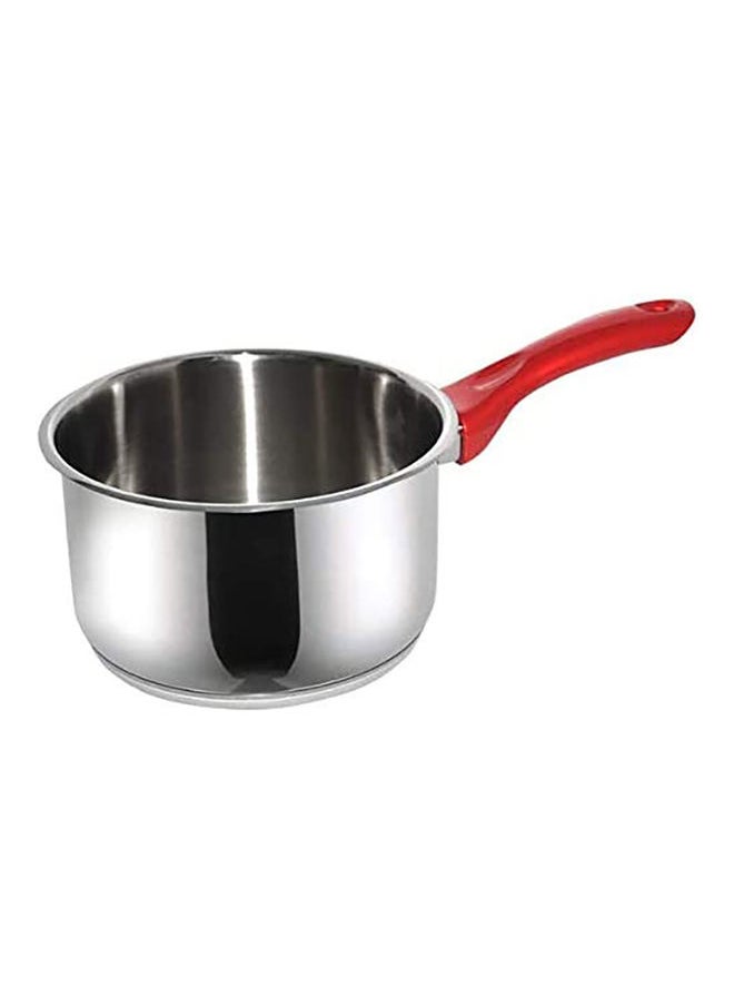 Hascevher Stainless Steel Milk Pot With Red Handle 2.5L 