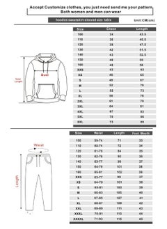 KUYING New Dragon Ball Printed Hooded Hooded Hooded Hooded Pants Set  - Image 2