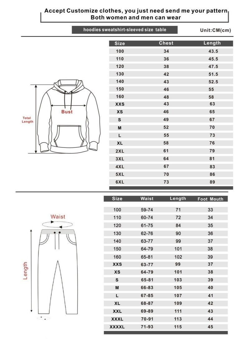 KUYING New Dragon Ball Printed Hooded Hooded Hooded Hooded Pants Set  - Image 2