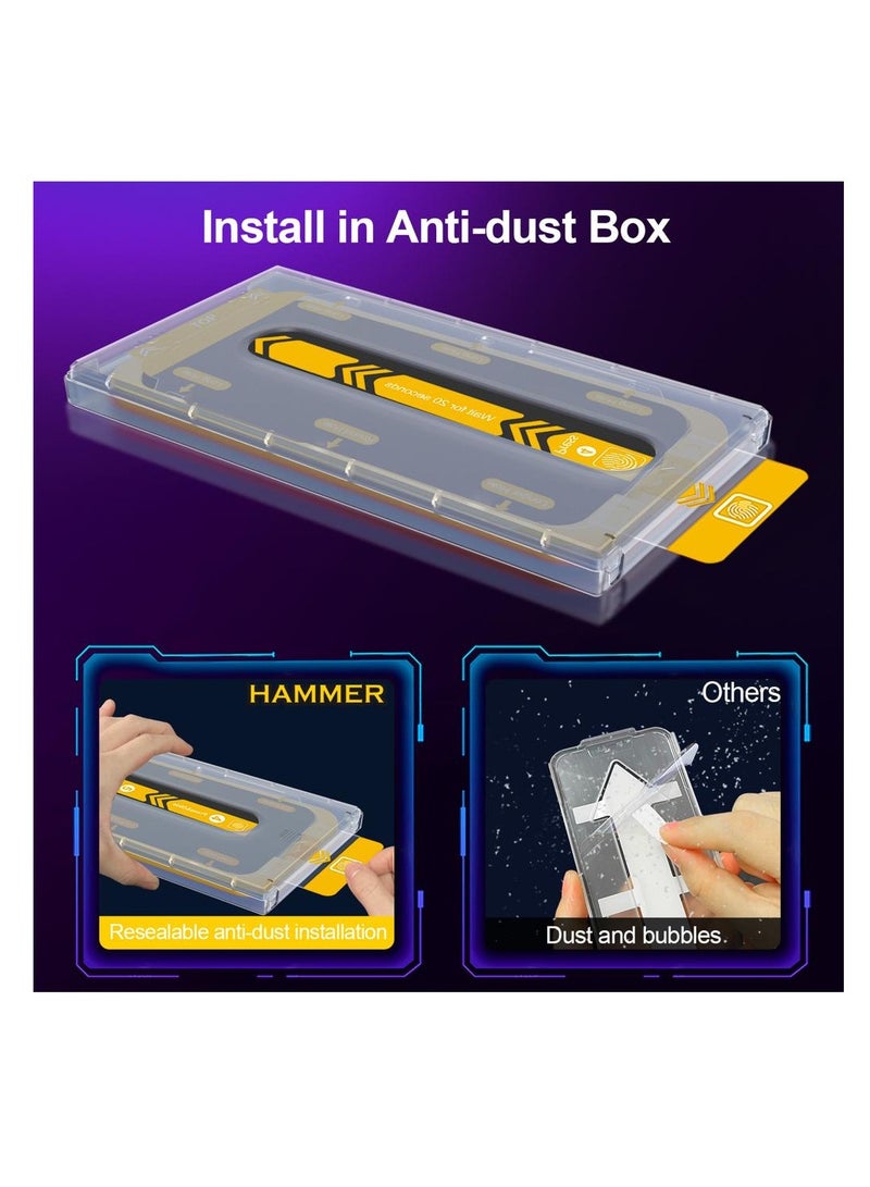 Hammer Tempered Glass Protection Easy Installation Self-Adhesive Hammer iPhone 14 Pro Max Matte Anti-Fingerprint - Image 2