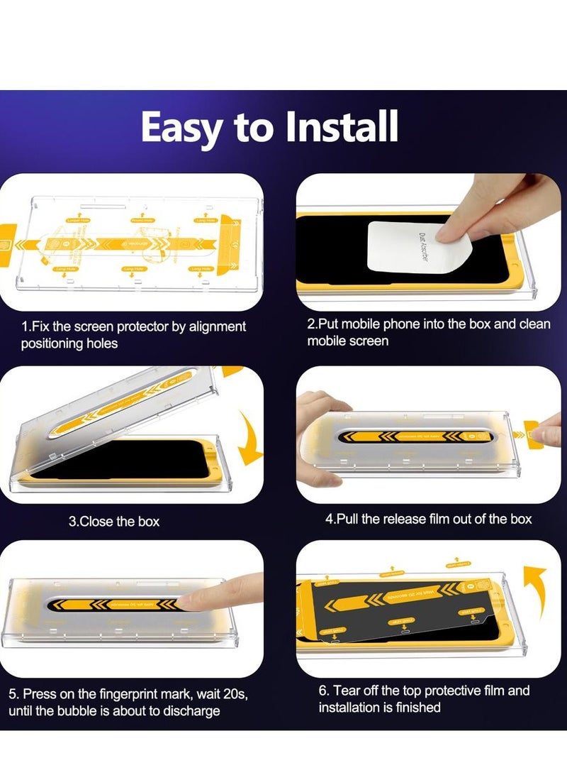 Hammer Tempered Glass Protection Easy Installation Self-Adhesive Hammer iPhone 14 Pro Max Matte Anti-Fingerprint - Image 5