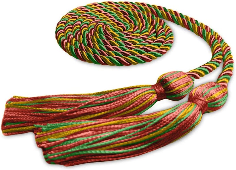 Endea Graduation Single Honor Cord Three-Color (Red/Gold/Green) - Image 1
