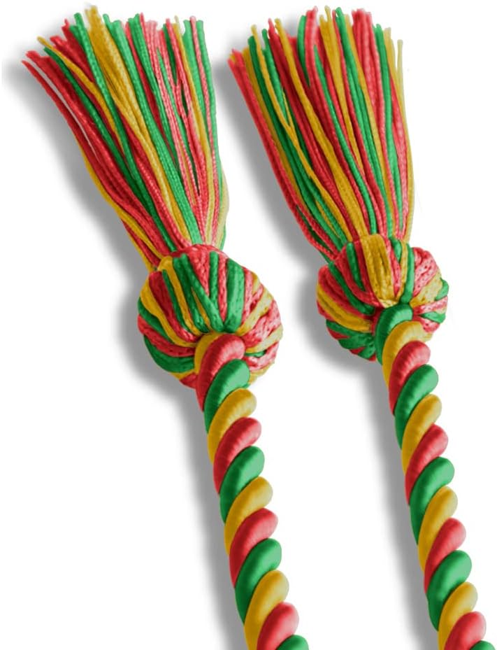 Endea Graduation Single Honor Cord Three-Color (Red/Gold/Green) - Image 4
