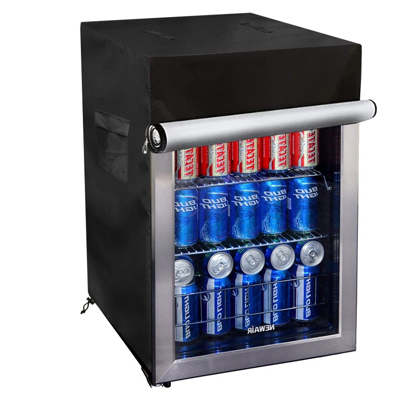 Bitubi Upright Freezers Cover,Outdoor Refrigerator Cover,– Waterproof, Dustproof, Sun-Proof, 22" W x 23" D x 34" H. Suitable for most 3.0 Cubic Compact Mini Freezer on market (Black) - Image 2