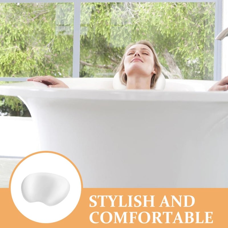 Fatigue Relief Bathtub Pillow 3D Luxury Bath Head Rest Cushion Non-Slip Soaking Tub Pillow for Home Spa and Relaxation - Image 4