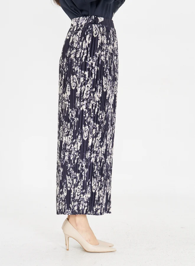 ميزال FULL PLEATED PATTERNED SKIRT