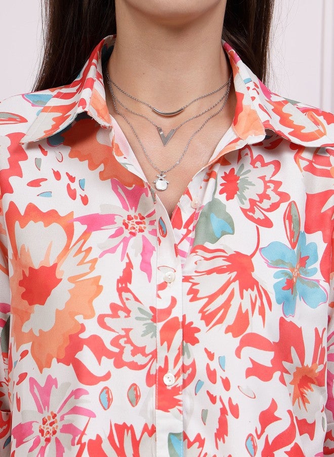 Athena بلوزة مزخرفة بأزهار للنساء - Image 2