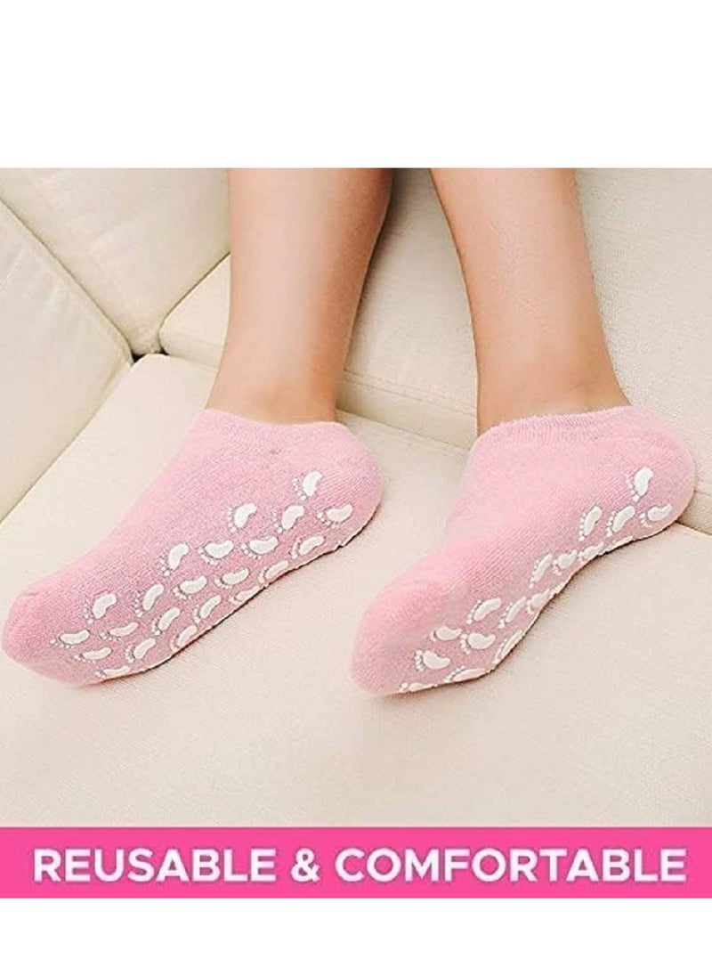 Generic - WATERPROOF & SOFT MOISTURIZING SOCKS: The perfect solution to repair dry feet and cracked heels with a great pedicure spa experience to soften rough skin and complete foot skin care - Image 1