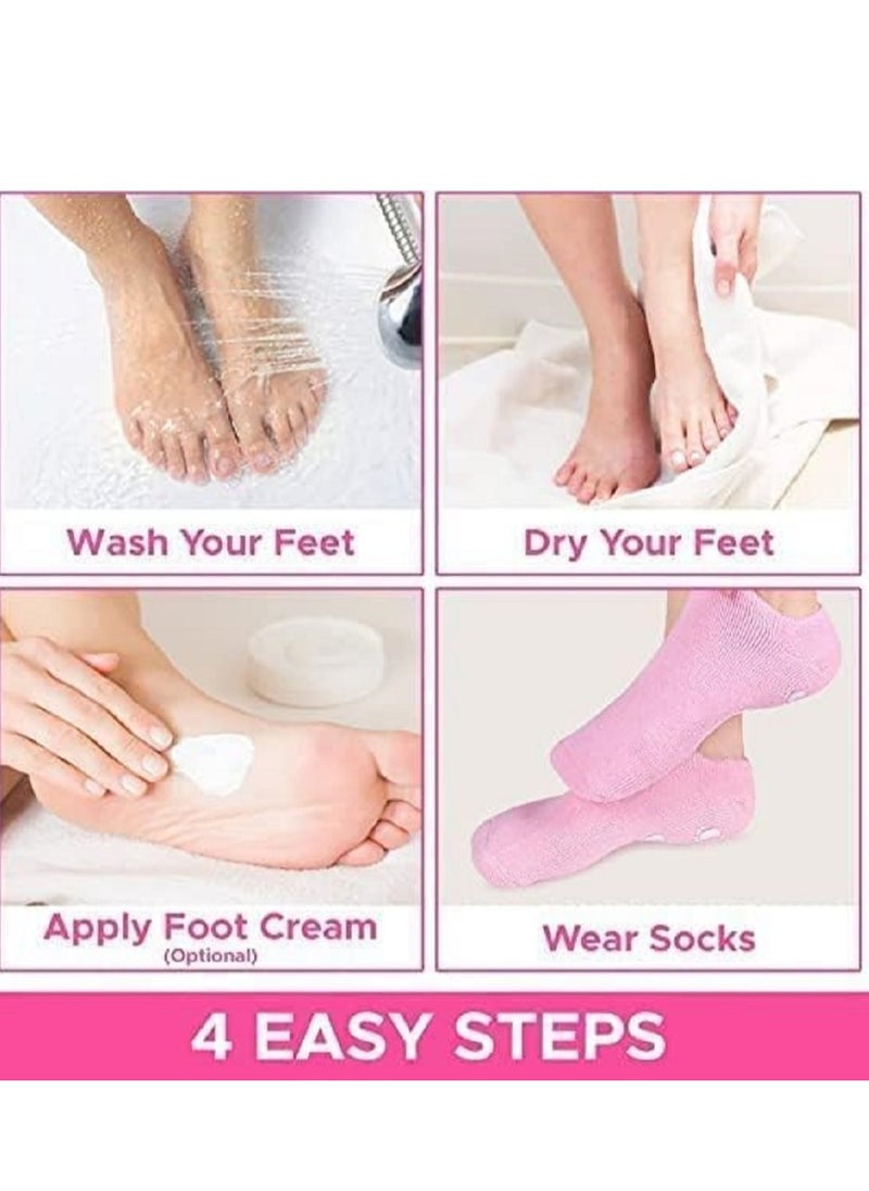 Generic - WATERPROOF & SOFT MOISTURIZING SOCKS: The perfect solution to repair dry feet and cracked heels with a great pedicure spa experience to soften rough skin and complete foot skin care - Image 1