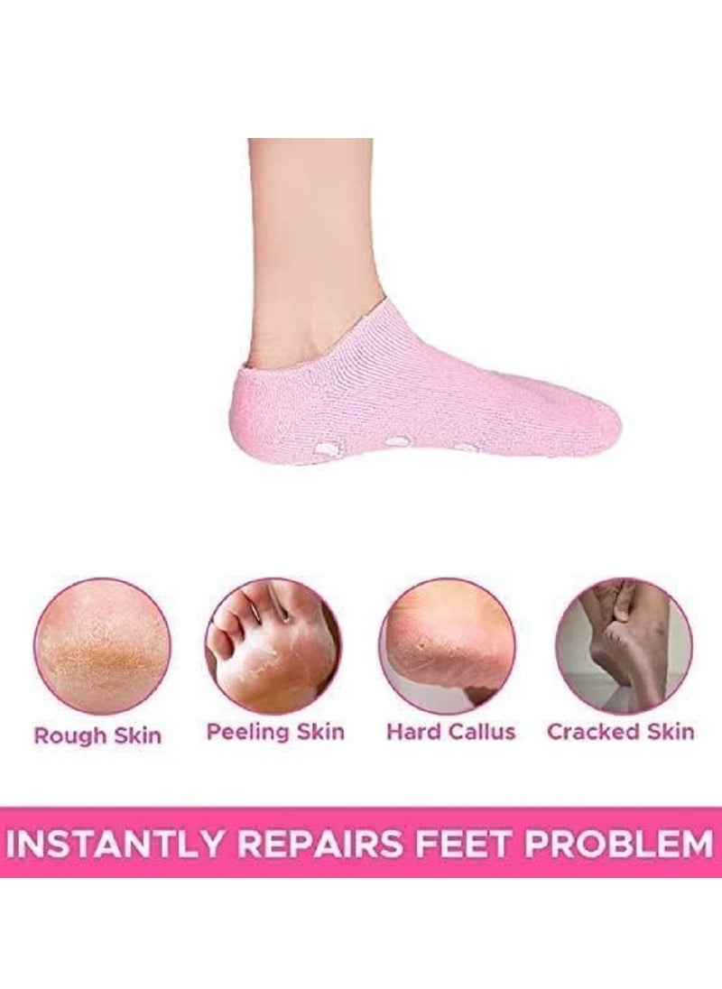 Generic - WATERPROOF & SOFT MOISTURIZING SOCKS: The perfect solution to repair dry feet and cracked heels with a great pedicure spa experience to soften rough skin and complete foot skin care - Image 1