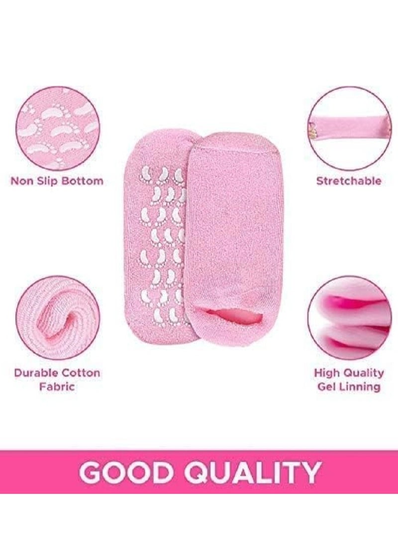 Generic - WATERPROOF & SOFT MOISTURIZING SOCKS: The perfect solution to repair dry feet and cracked heels with a great pedicure spa experience to soften rough skin and complete foot skin care - Image 1