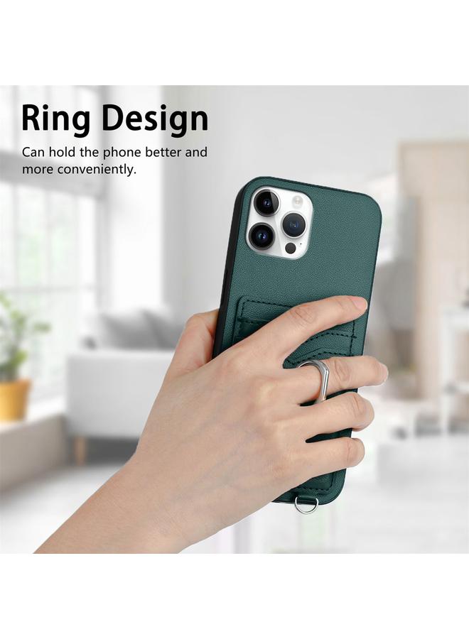 Zaboon Case For iPhone 12 Pro Max R20 Crossbody Rope Ring Card Holder Phone Case - Image 2