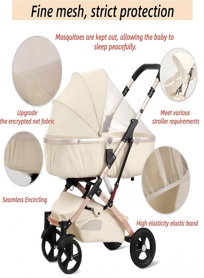 LABRUSID Universal Mosquito Net for Strollers - 2 Pack Breathable Insect Netting Protection for Babies, Fine Mesh Bug Screen Cover for Infant Car Seats, Cribs, and Playpens - Image 5