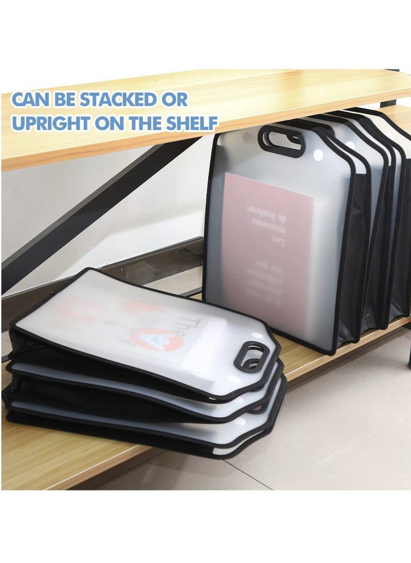 Expandable Craft Paper Storage Organizer Set for Office and Photos, 6 Pieces Handle Design for Easy Access and Organization