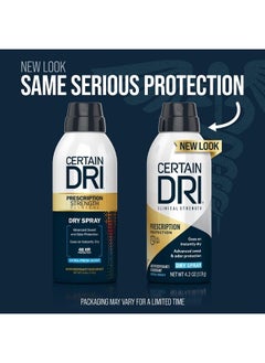 CERTAIN DRI Prescription Strength Clinical Antiperspirant Deodorant Dry Spray for Men and Women, Fast Acting Protection from Excessive Sweating, 4.2 oz  - Image 2