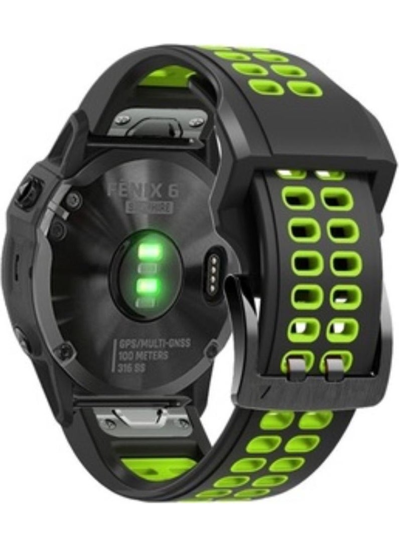 Markacase - Garmin Fenix 3-3hr (26MM) Double Row Silicone Watch Band - Image 1