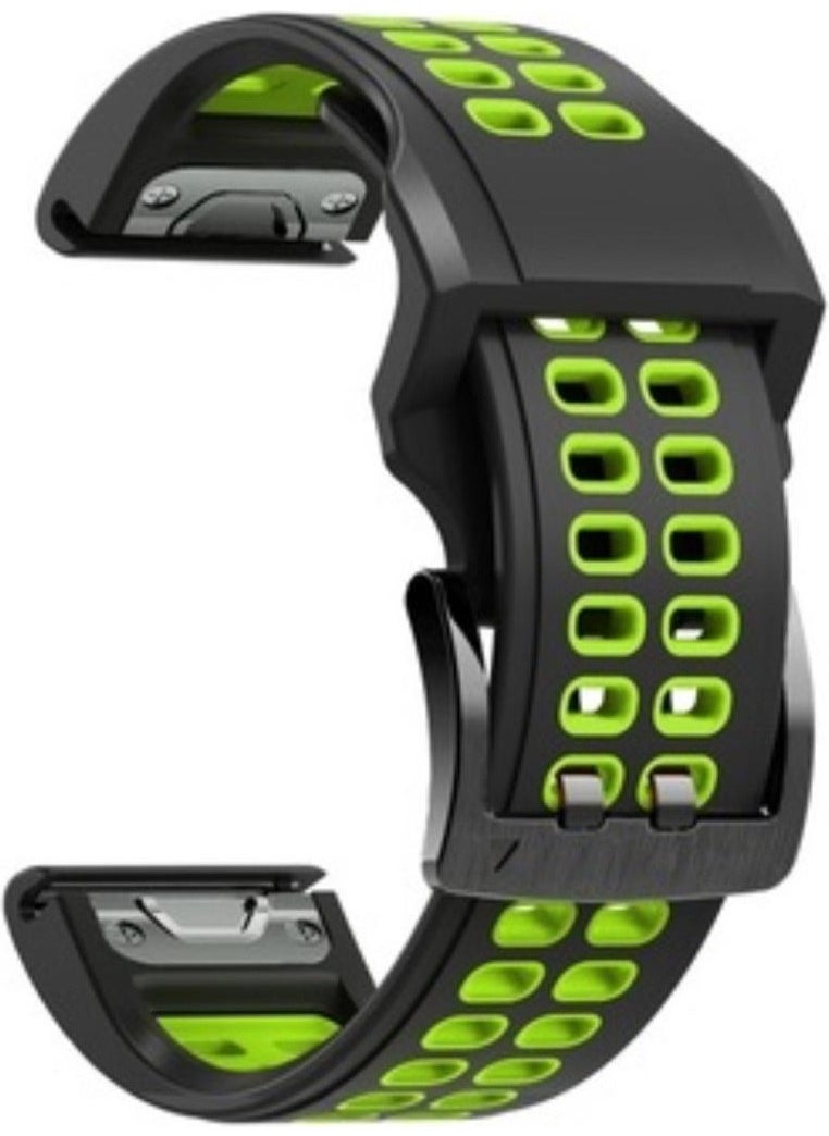 Markacase - Garmin Fenix 3-3hr (26MM) Double Row Silicone Watch Band - Image 1