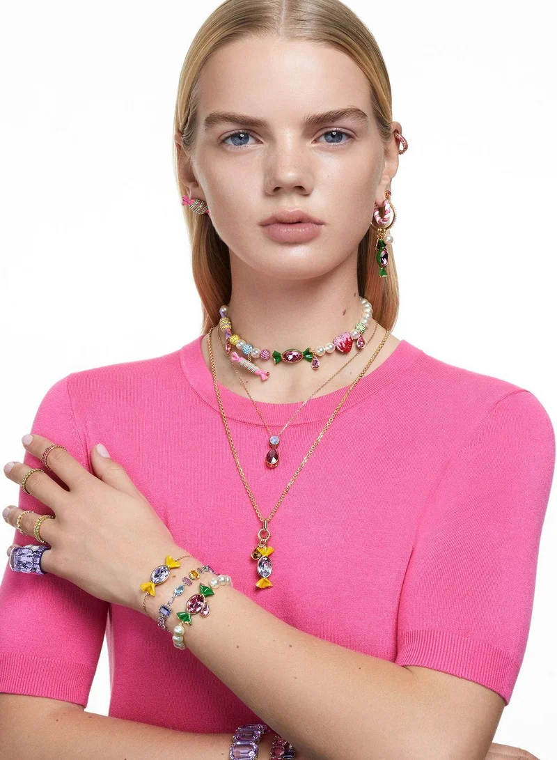 SWAROVSKI Matrix Rose-Gold Tone Plated Hoop Earrings