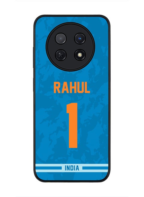 Cover for Huawei Nova Y91 4G / Huawei Enjoy 60X Case, Rugged Black Slim fit Protective Phone Cases s - Player Name - KL Rahul, Jersey Number- 1