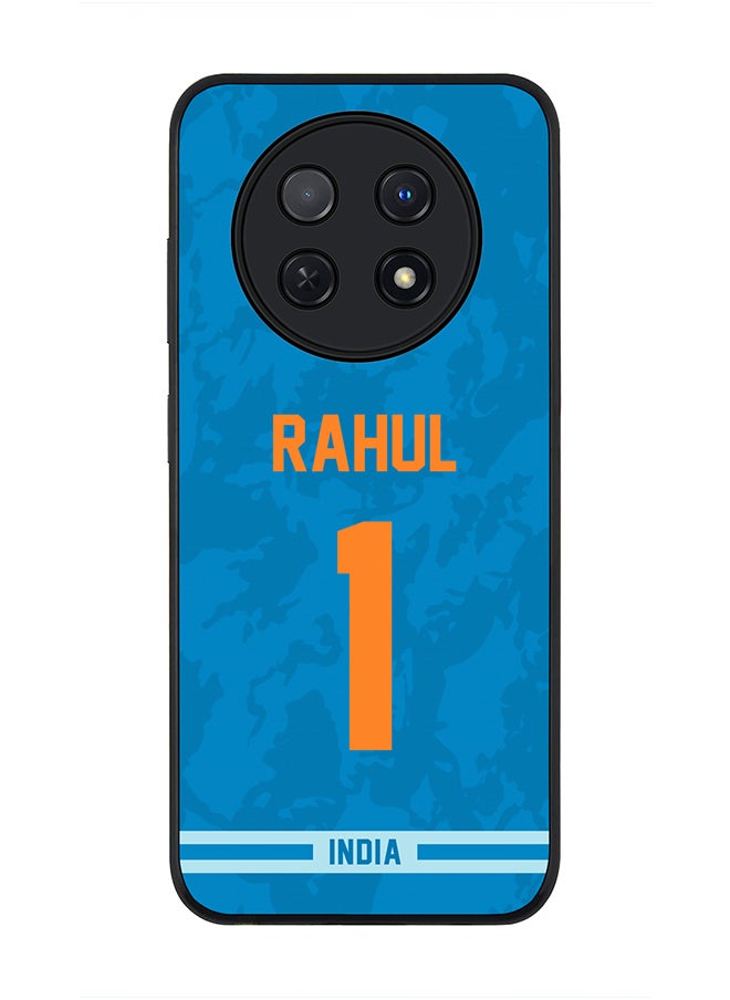 Stylizedd - Cover for Huawei Nova Y91 4G / Huawei Enjoy 60X Case, Rugged Black Slim fit Protective Phone Cases s - Player Name - KL Rahul, Jersey Number- 1 - Image 1