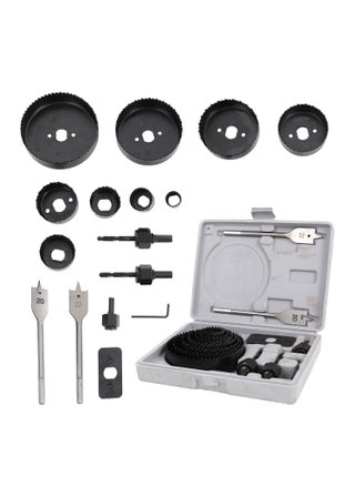Hole Saw Set 18 Pieces | for softwood | plywood | plastic plate | plasterboard and thin PVC board - pzsku/ZC1E76B212796E8016090Z/45/_/1740551698/bc87fdd7-5158-4ebb-abd9-ccb009789e28