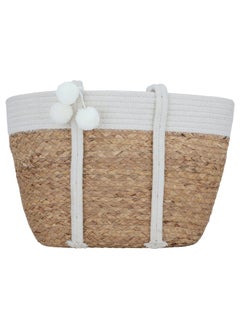 Beige wicker thermos bag with white handle - pzsku/ZC1E76D0B947B0E6D3C09Z/45/_/1722251700/2986ee3a-a5bc-43f3-bf93-7d234974642a